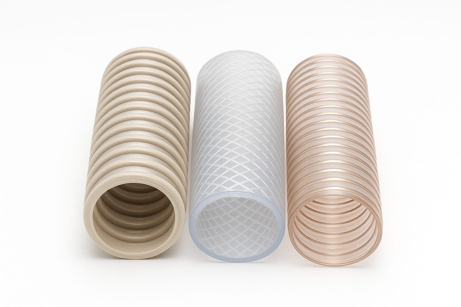 Gaine d'aspiration à spirale, tuyau PVC transparent renforcé et tuyau polyuréthane